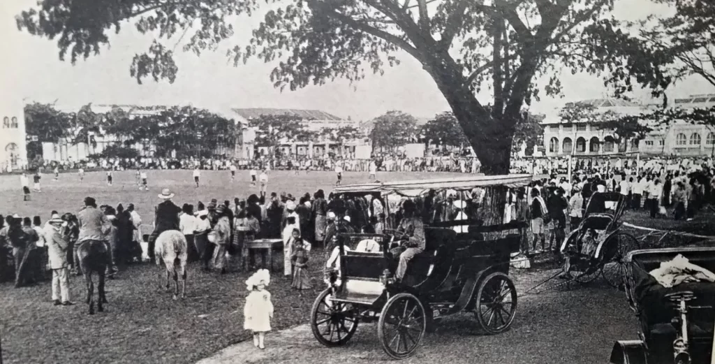 1903 A football match at the Padang